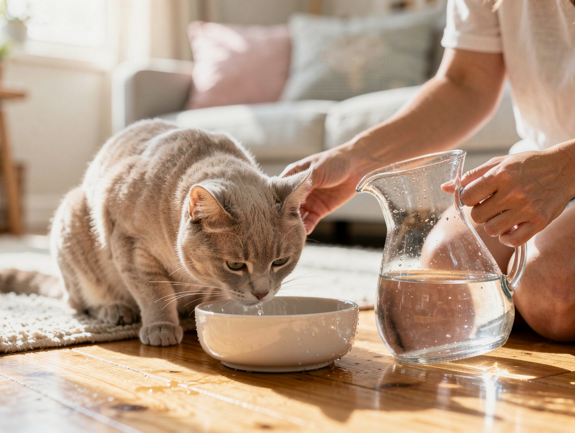 L'eau fraîche à volonté : la base pour rafraîchir son chat en été – comment rafraîchir son chat en été