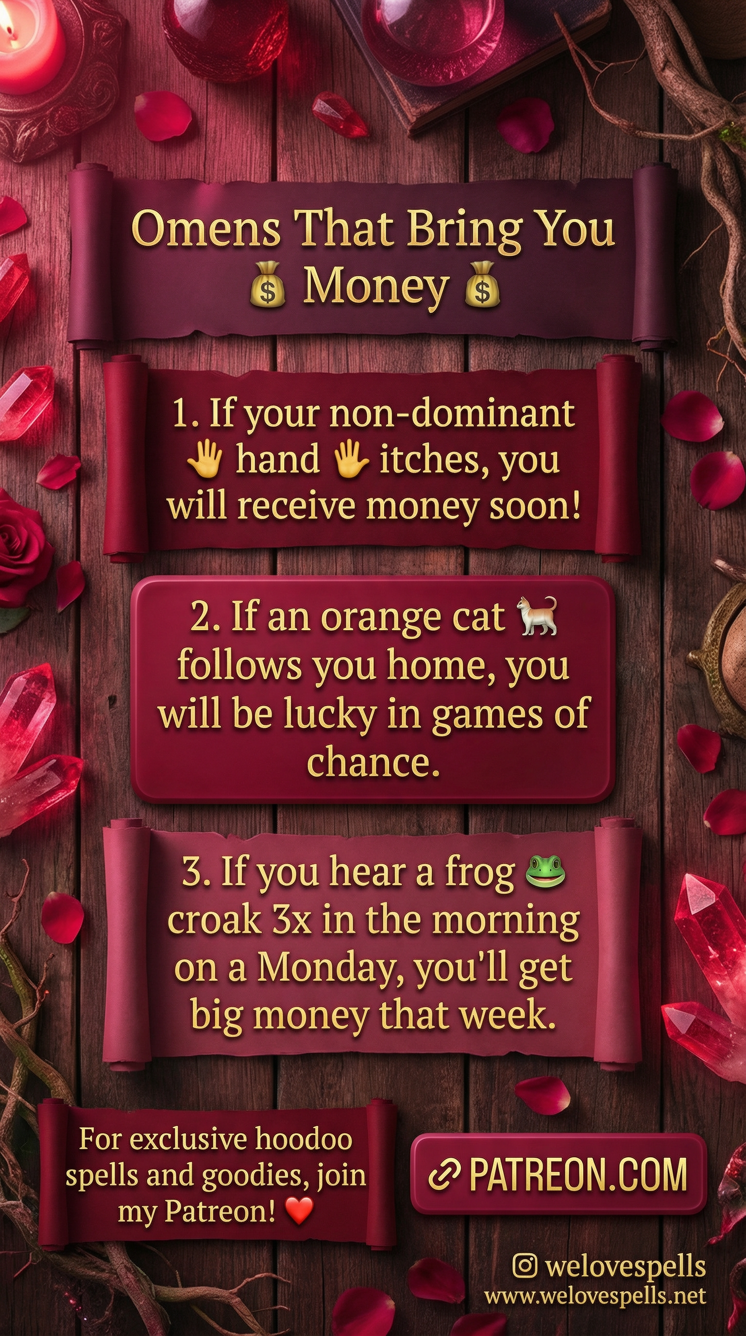 Prosperity Energy and Hoodoo Signs for Wealth