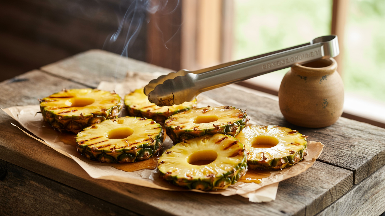 Grilled Pineapple Recipe with Honey Glaze