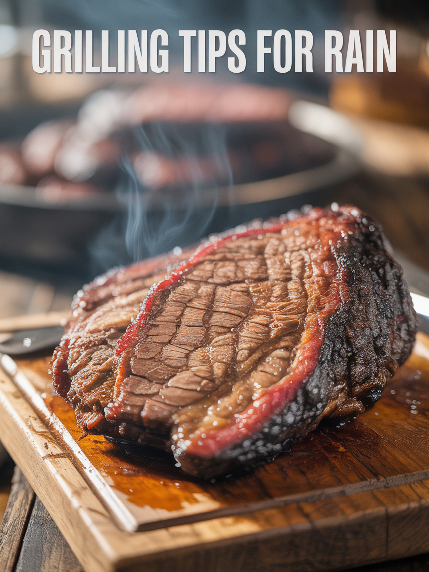 Grilling Tips for Rain: How to BBQ in Any Weather closeup detail