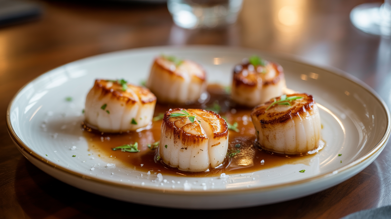 Perfect Brown Butter Scallops Recipe - Restaurant Quality plated