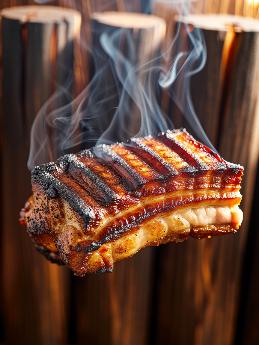 Grilled Pork Belly Recipe: Crispy, Smoky Perfection closeup detail