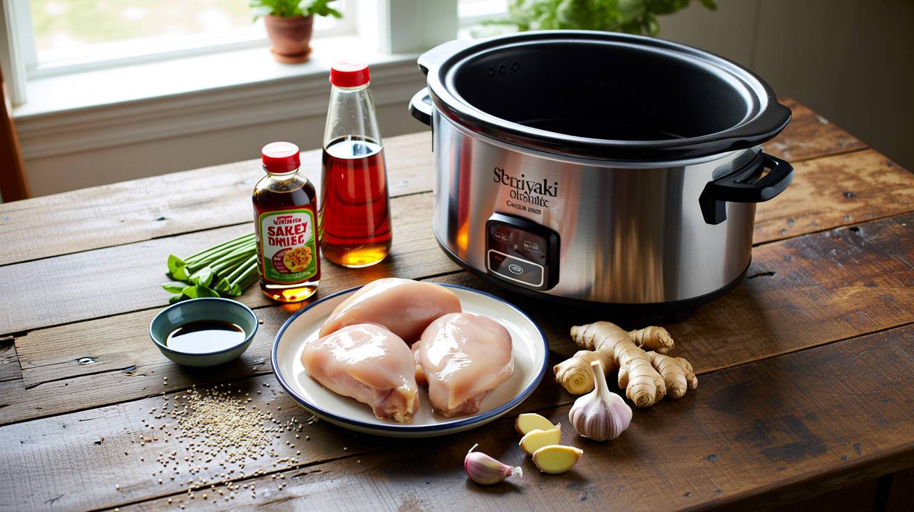Slow Cooker Teriyaki Chicken Recipe | Easy Dinner ingredients