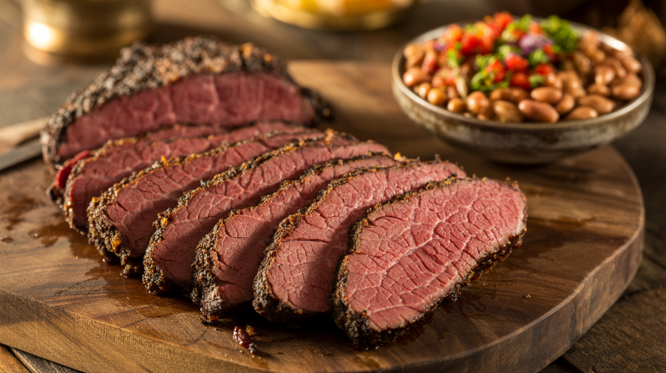 Tri Tip Recipe Santa Maria Style - Bold BBQ Beef plated