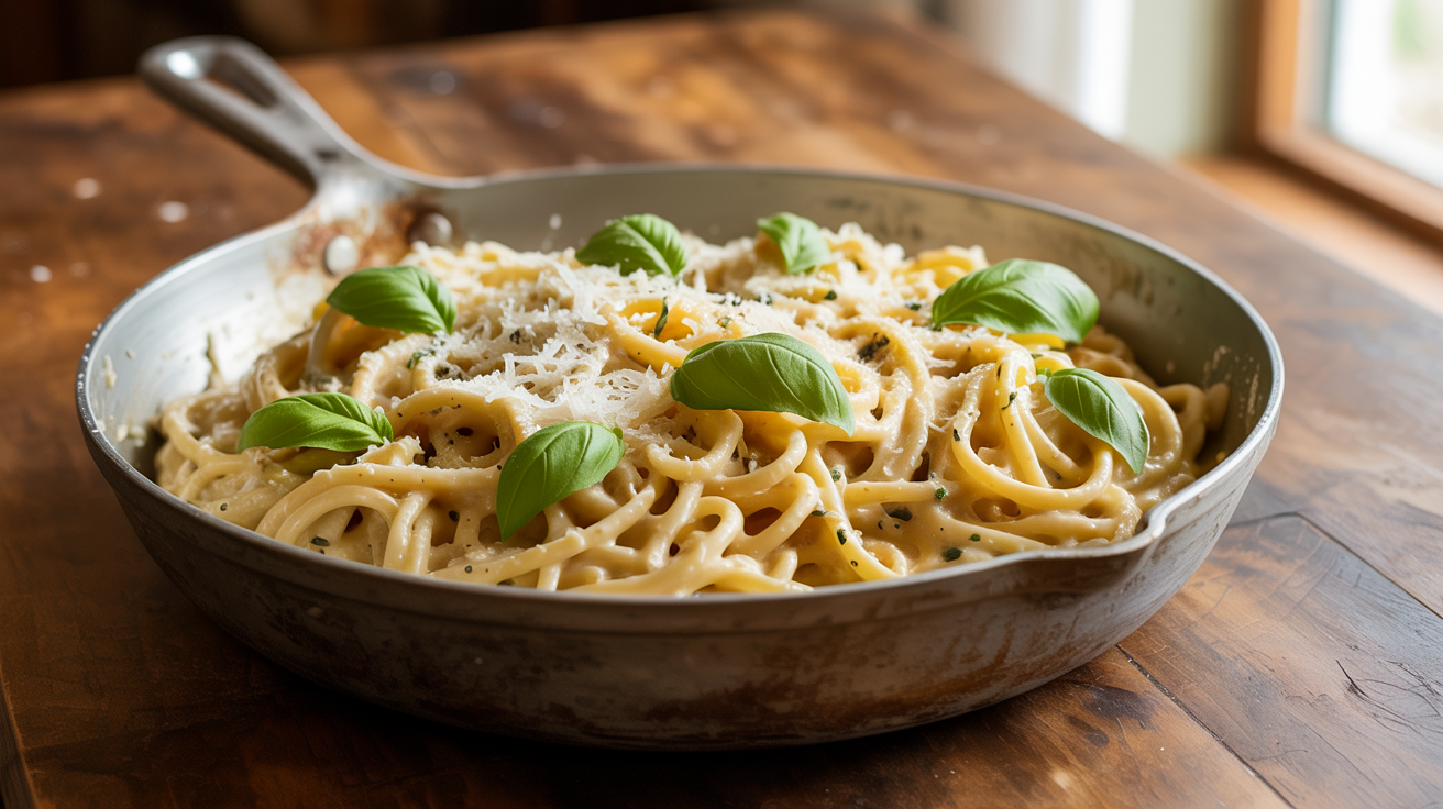 Creamy Tuscan Garlic Pasta Recipe - Restaurant Quality