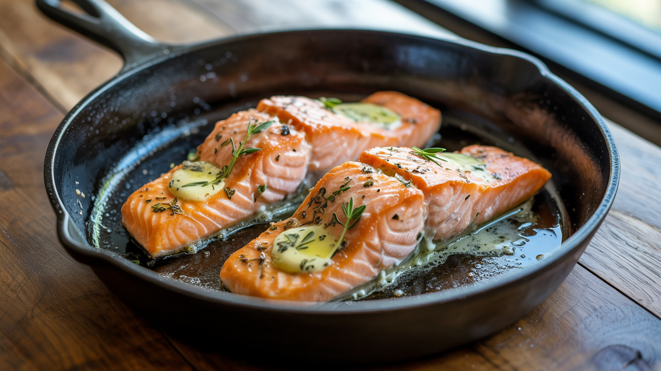 Crispy Garlic Butter Salmon Recipe - Easy 20 Minute Dinner