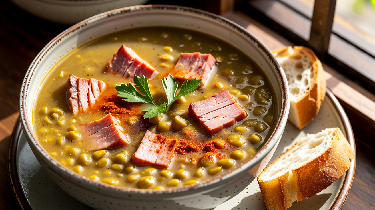 Slow Cooker Split Pea Soup Recipe - Easy & Hearty