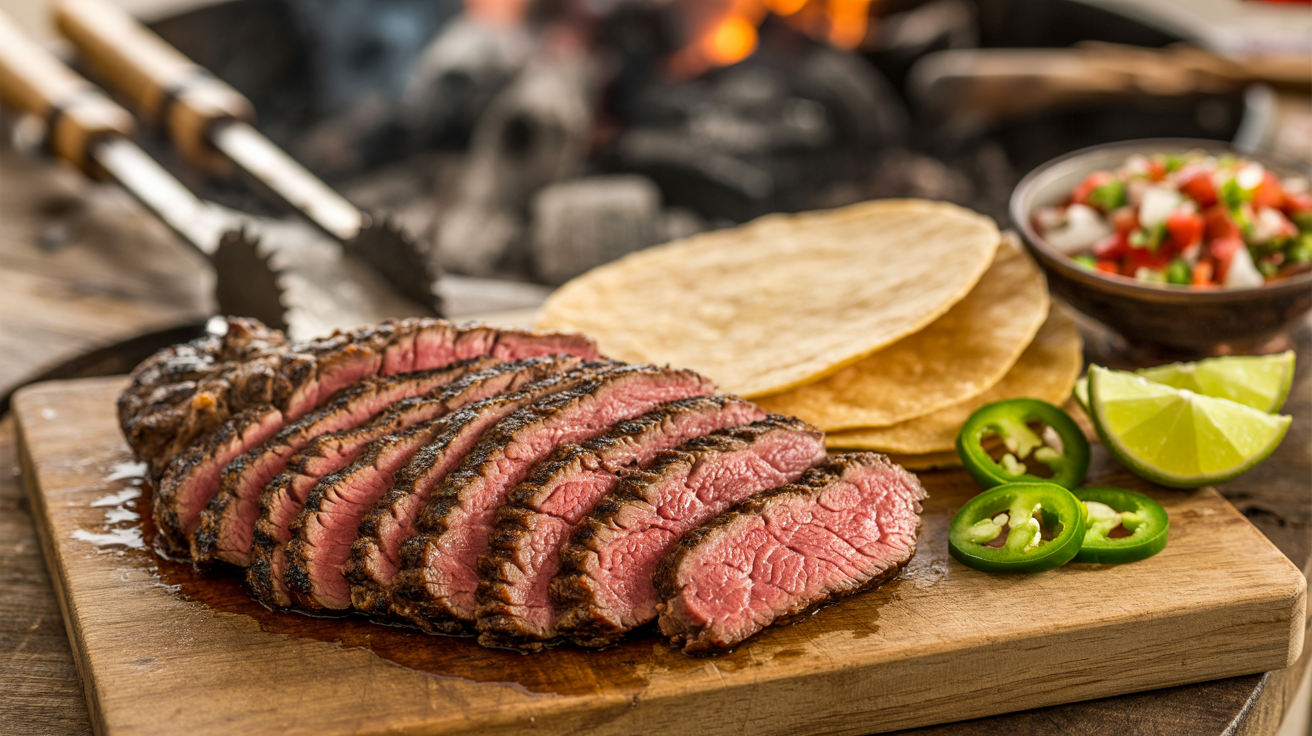 Carne Asada Recipe: Perfect Grilled Skirt Steak plated