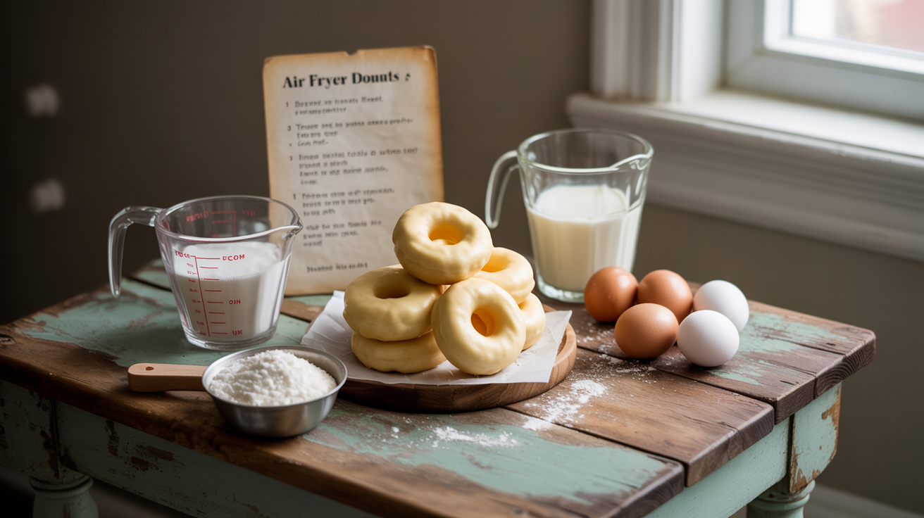 Air Fryer Donuts Recipe - Easy Homemade Treats ingredients