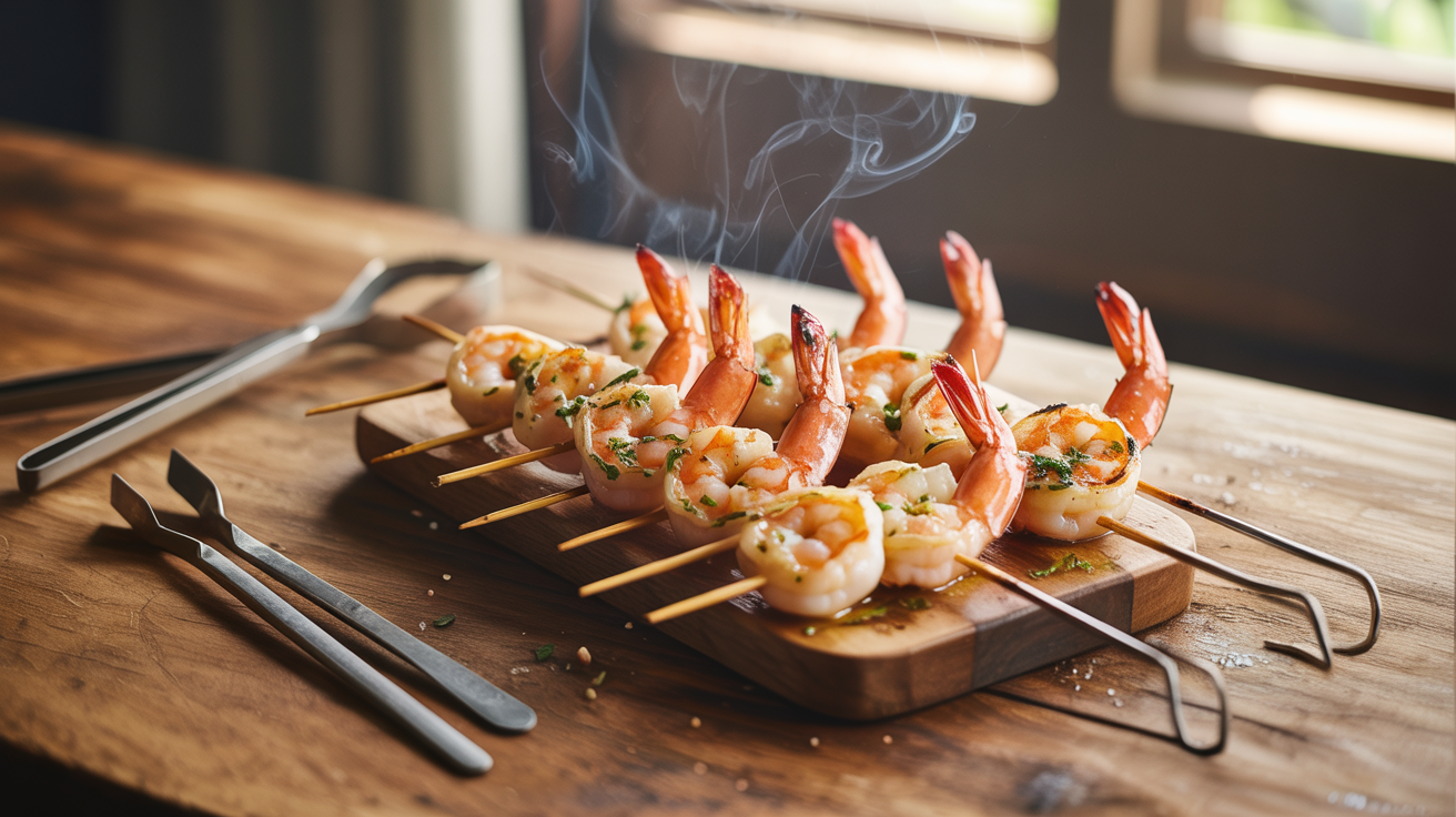 Grilled Shrimp Skewers Recipe - Perfect BBQ Seafood