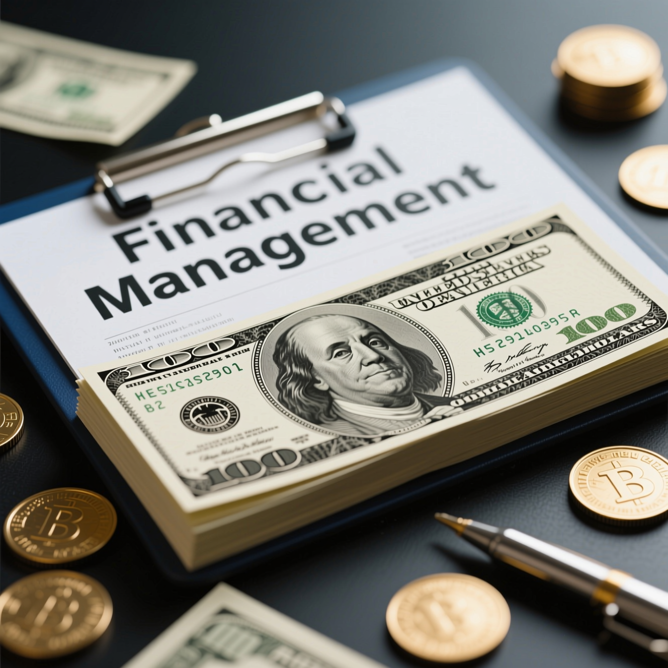 Personal Financial Management, related to money, photorealistic, high quality, s