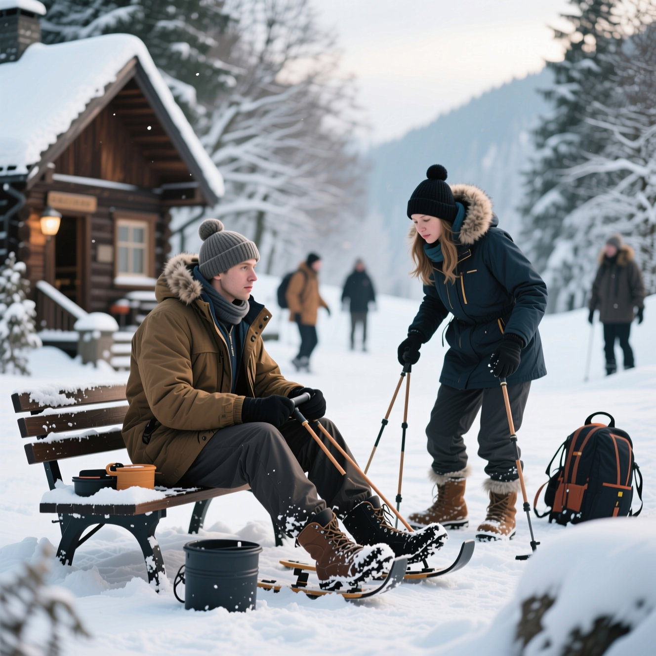 Winter Lifestyle and Activities, related to winter, photorealistic, high quality