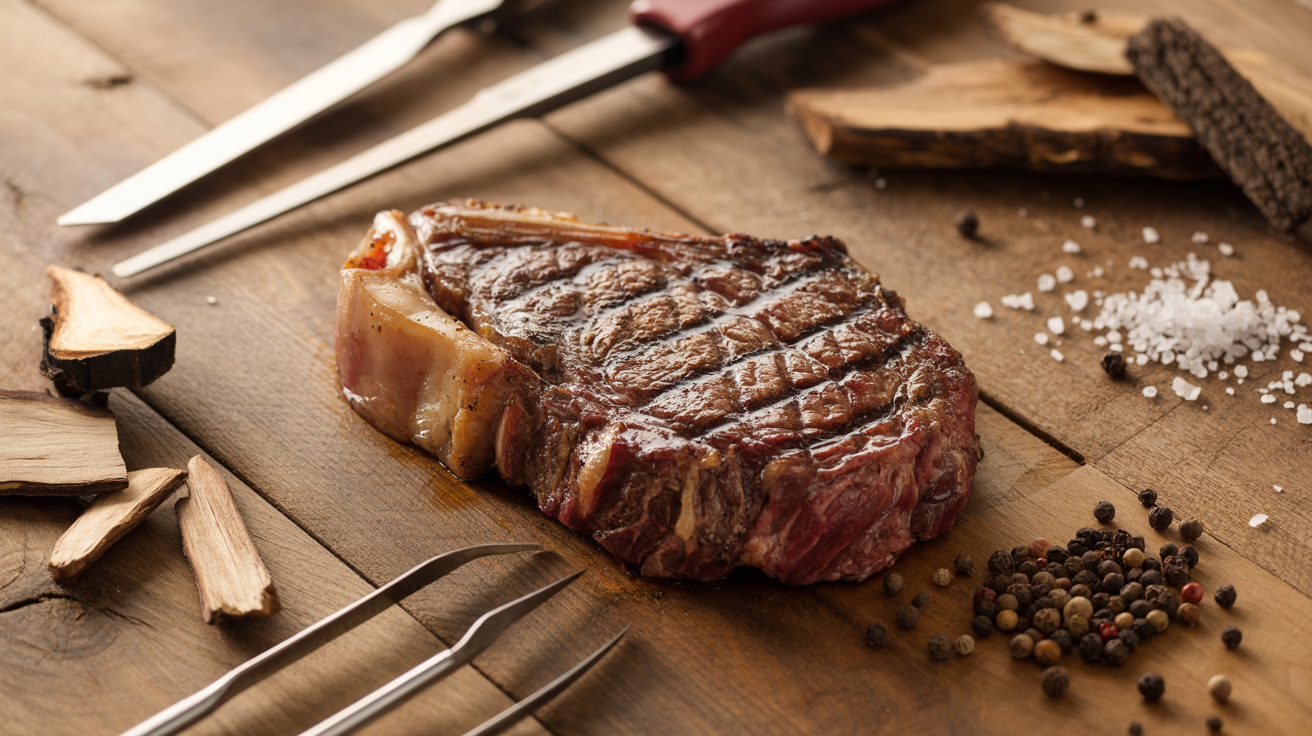How to Grill Ribeye Steak - Perfect BBQ Technique ingredients