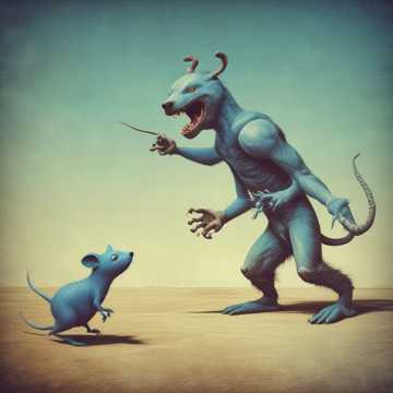 Heroic Ballad of Emrys the Blue Turd, Vanquisher of Nibbles the Rat