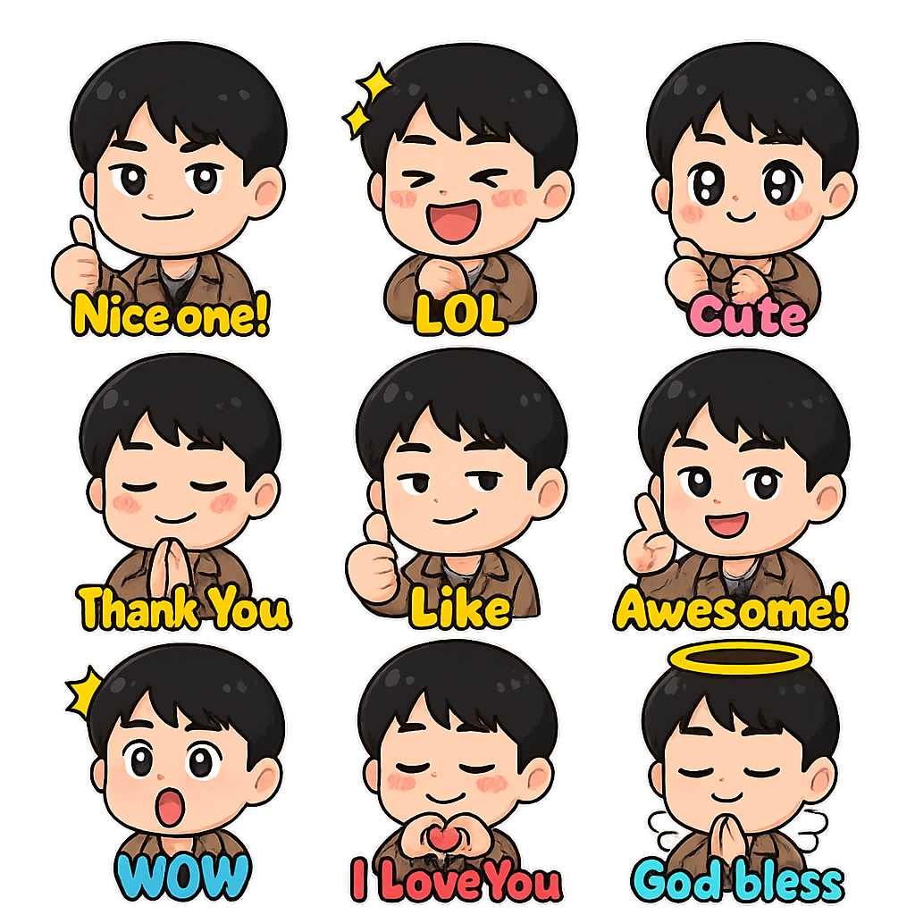 Created using AI Emoji Generator with chibi_emoji_word_2 style in emoji_type category. Generated on November 11, 2025 using Image to Image generation method.