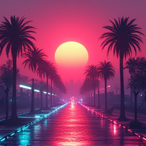 Neon Echo in My Room