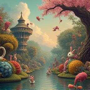 白うさぎを追いかけて