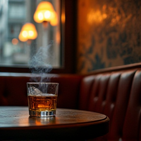 SENTADA EM MESA DE BAR