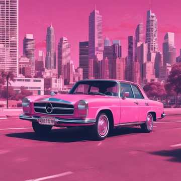 Pink Mercedes