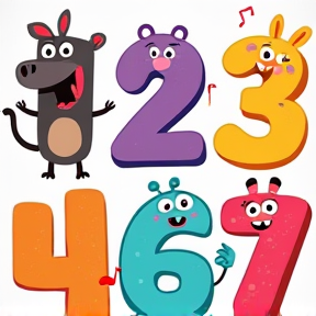 Cinco Amiguitos y sus Números