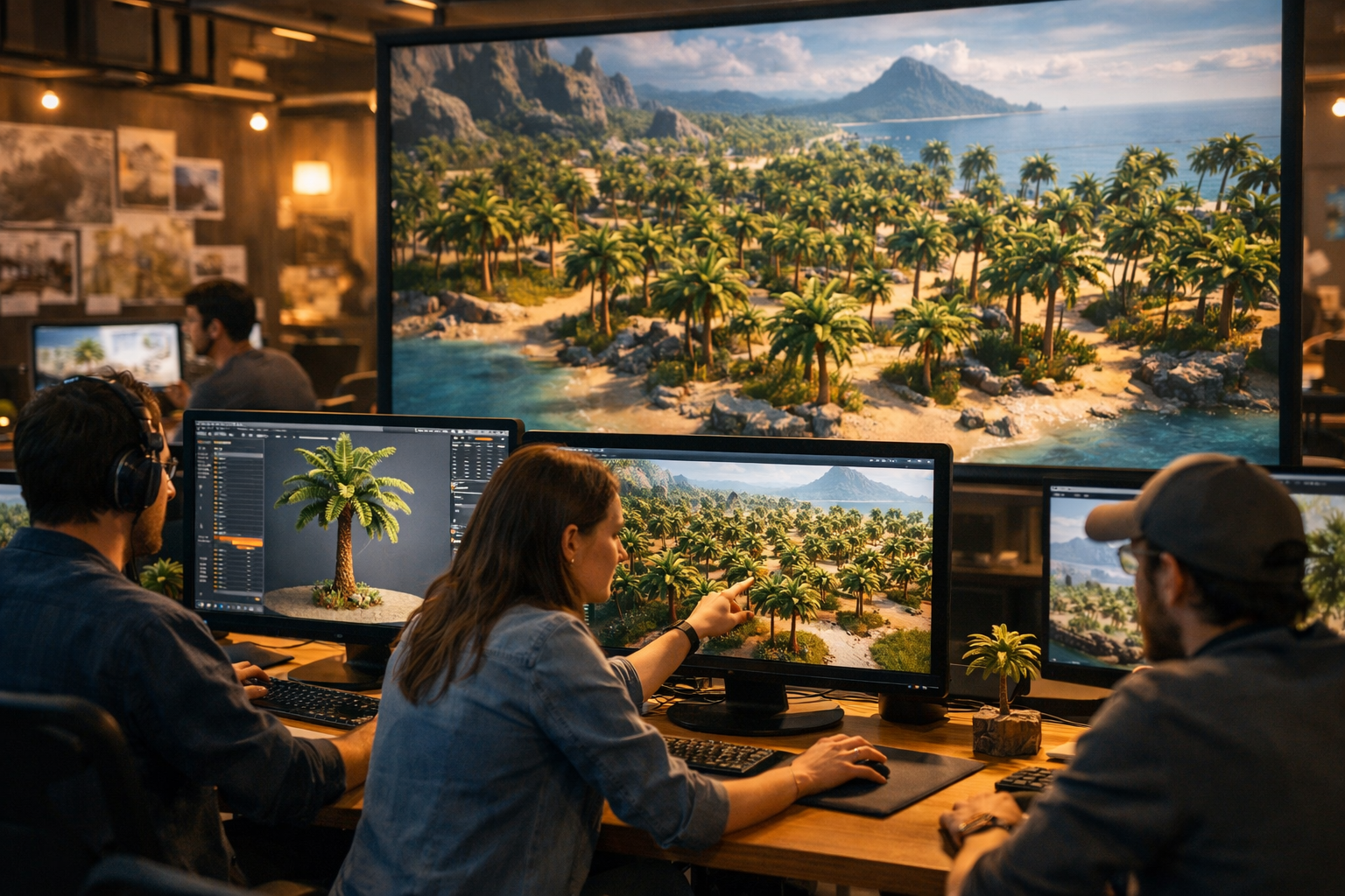 Développeurs Rockstar au travail — 100% implication humaine dans la création de GTA 6