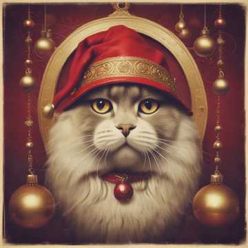 Santa Cat of Persia