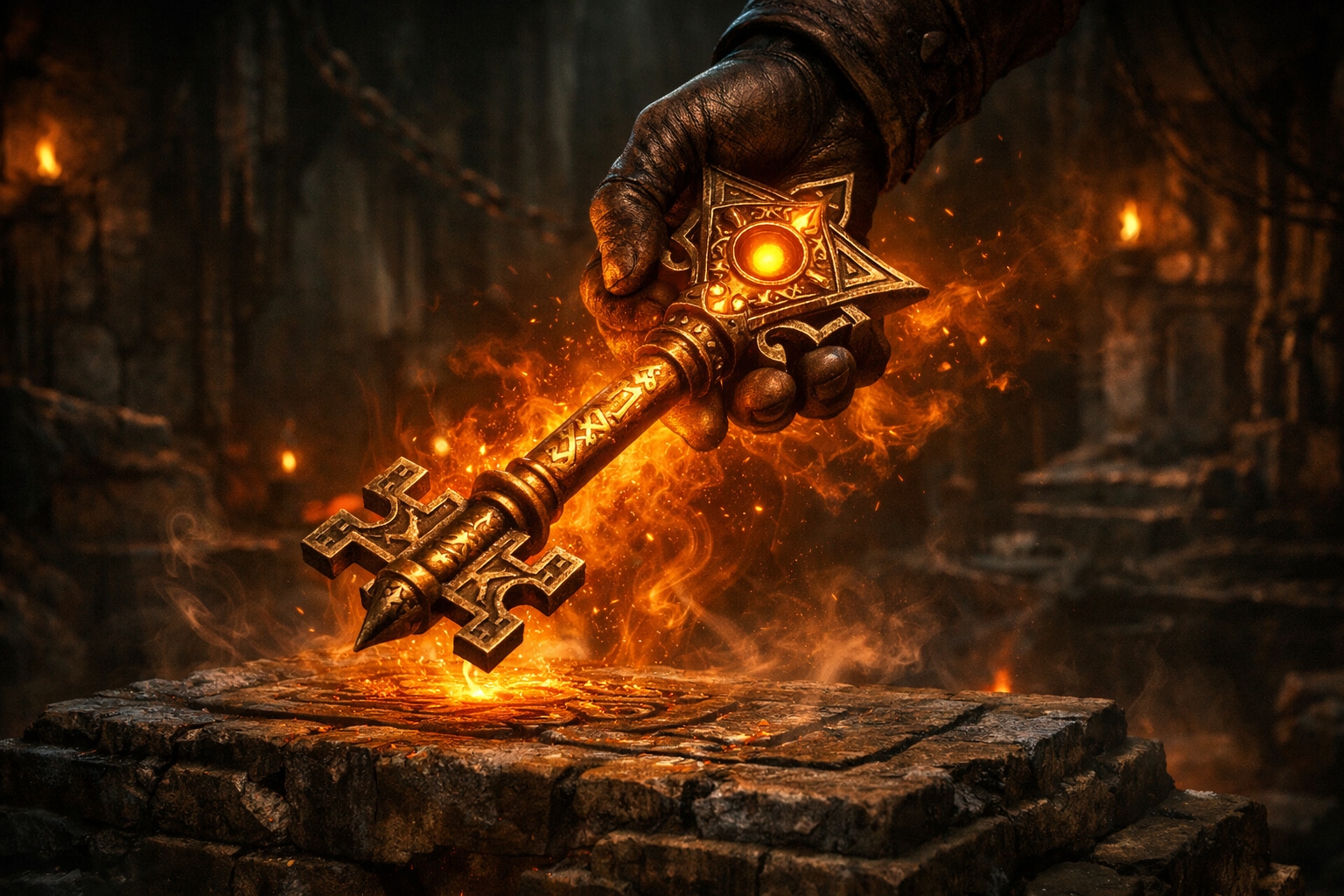 Clé de Salle Forte Horadrique — le seul prérequis pour lancer la boucle de farm infinie