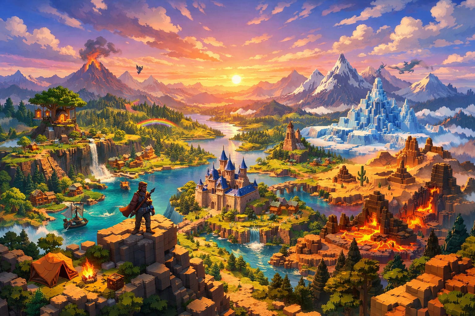 Hytale Early Access 2026 - paysage fantastique du jeu sandbox