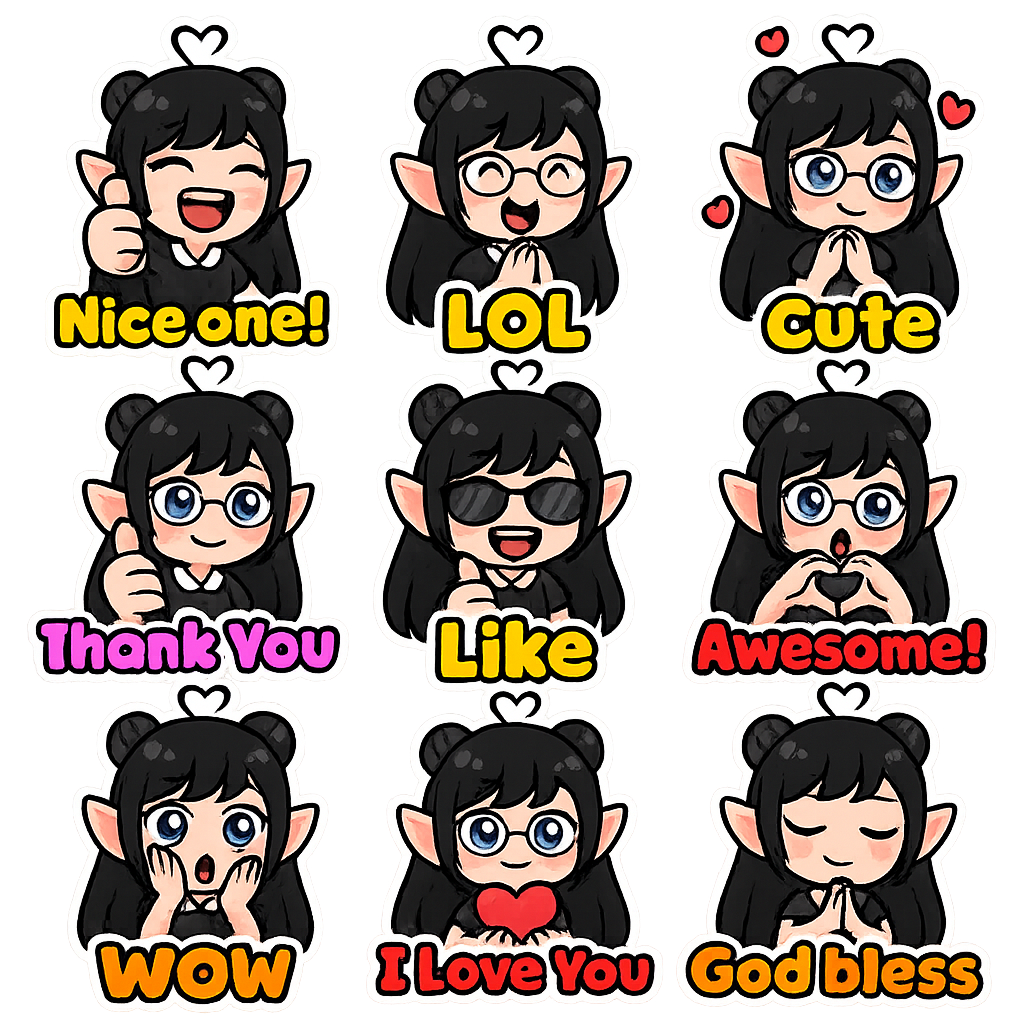 Created using AI Emoji Generator with chibi_emoji_word_2 style in emoji_type category. Generated on November 13, 2025 using Image to Image generation method.