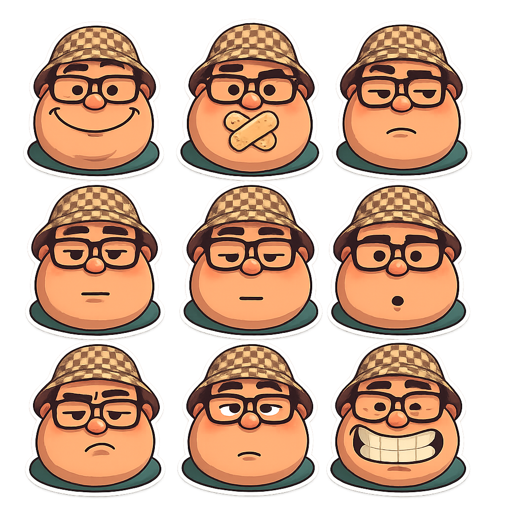 Created using AI Sticker Generator with chibi_emoji_stickers_6 style in sticker category. Generated on November 11, 2025 using Image to Image generation method.