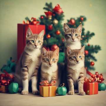 Three Cool Cats Christmas