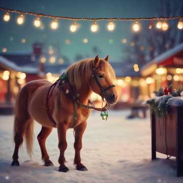 Weihnachtspferdeglanz