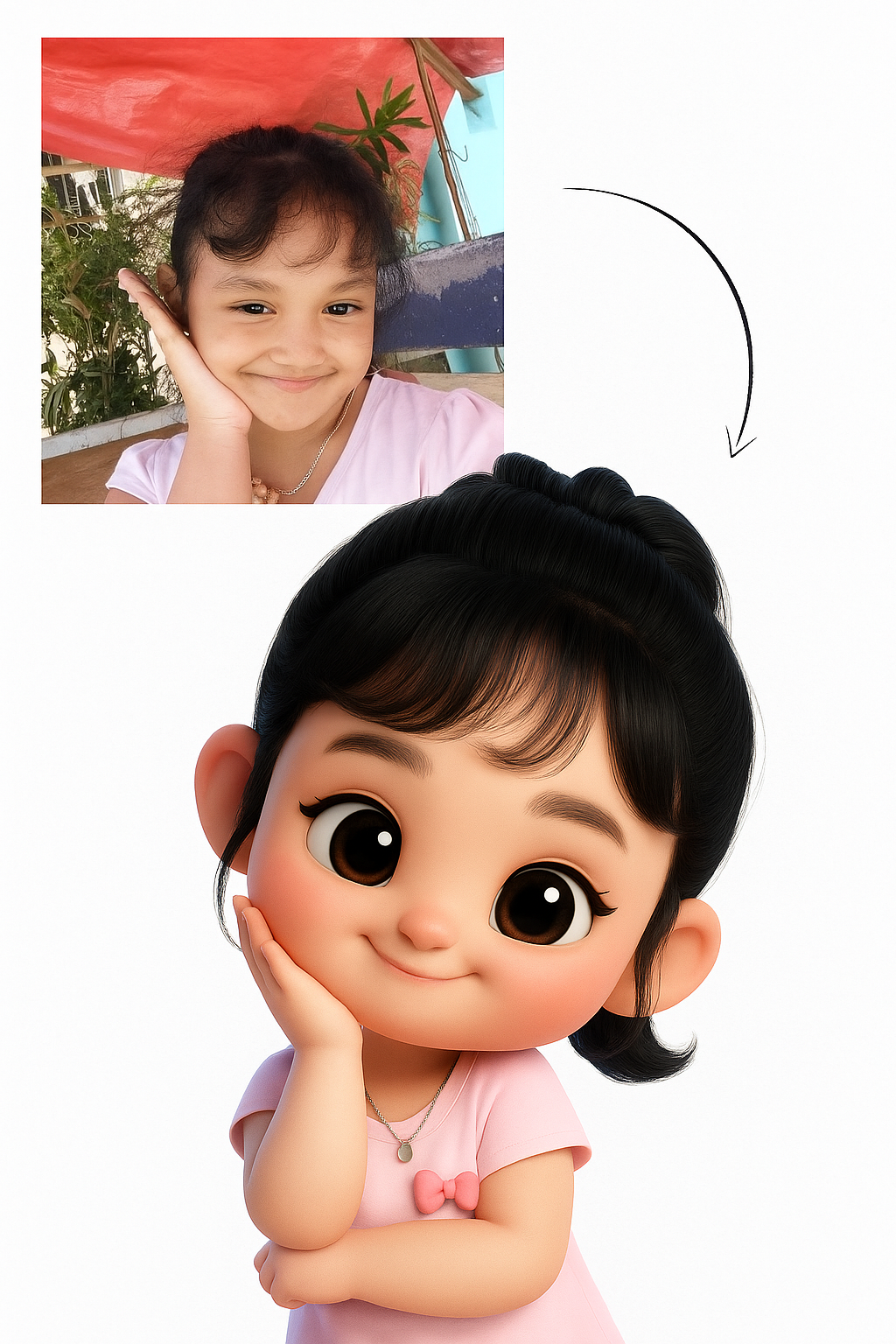 Created using AI Avatar Generator with real_person_chibi_3d style in chibi category. Generated on November 16, 2025 using Image to Image generation method.