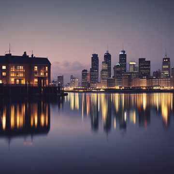 Blues über die Stadt Stralsund in D-dur