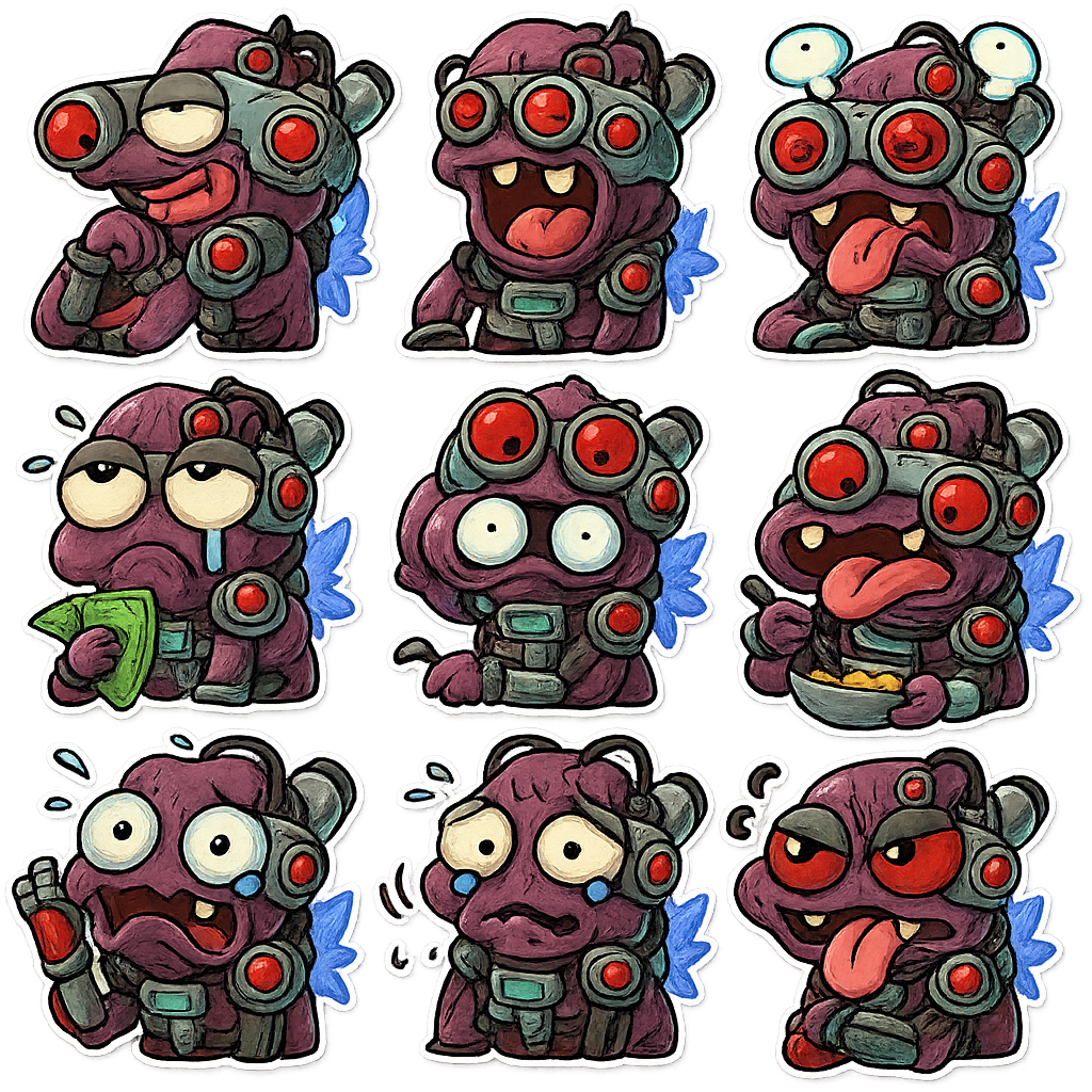 Created using AI Sticker Generator with chibi_character_stickers style in sticker category. Generated on November 12, 2025 using Image to Image generation method.