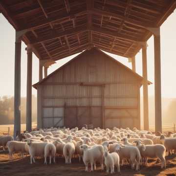 Christmas Morning in the Barn