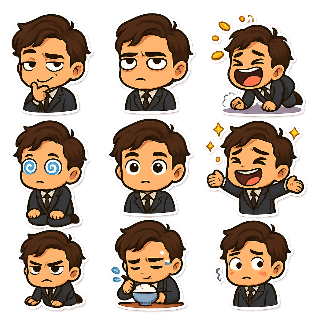 Created using AI Sticker Generator with chibi_character_stickers style in sticker category. Generated on November 13, 2025 using Image to Image generation method.