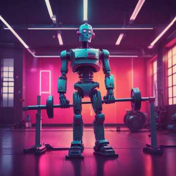 Techno Noah der gerne in das Gym geht