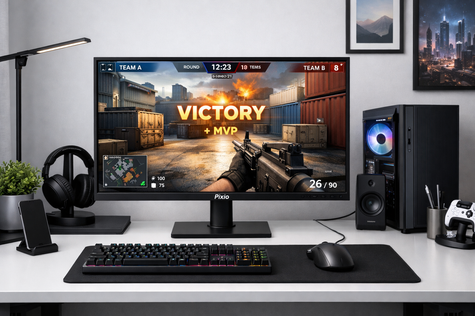 Écran gaming budget Pixio PX248 Prime V2 24 pouces 180Hz