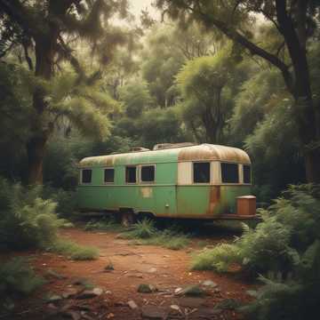 Melvin’s Jungle Junkyard And Double Wide Trailer In Rock Island Tennessee