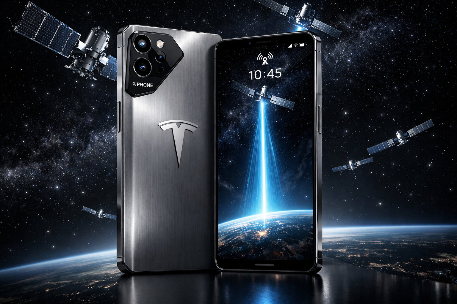 Tesla Piphone, le smartphone d'Elon Musk avec connexion Starlink intégrée
