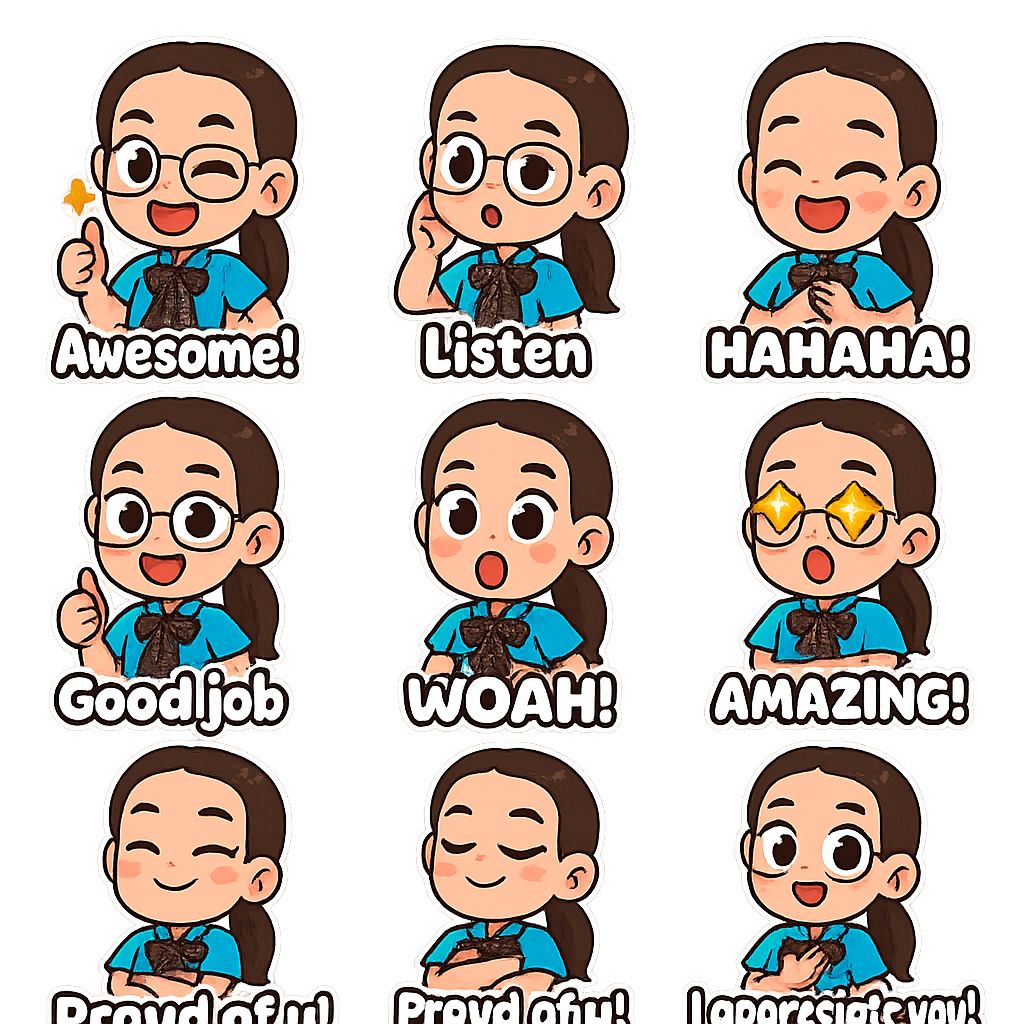 Created using AI Emoji Generator with chibi_emoji_word_1 style in emoji_type category. Generated on November 11, 2025 using Image to Image generation method.