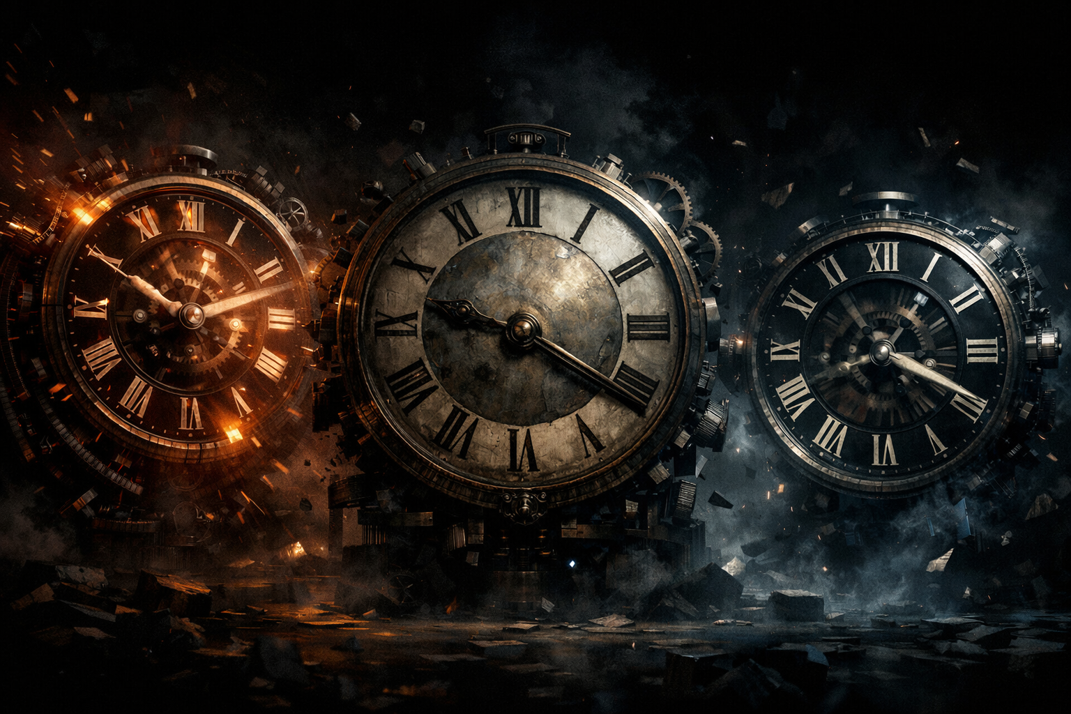 Trois horloges IA désynchronisées — technique capital adoption