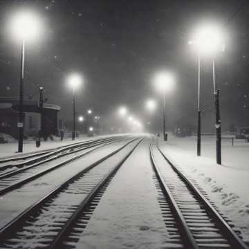 “Snowfall on the Tracks”