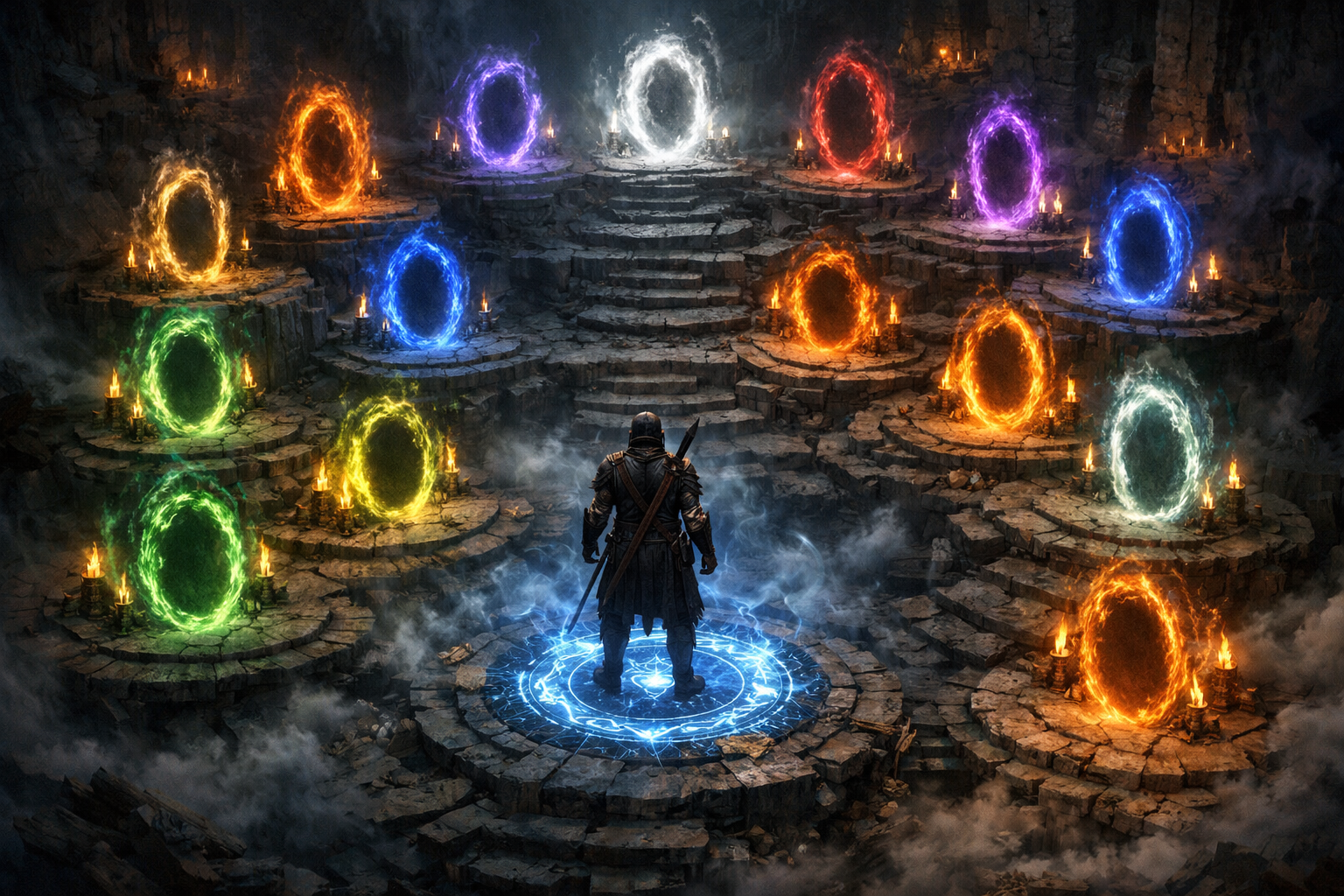 Path of Exile 2 patch 0.5 map system with tier 1 to 16 portals