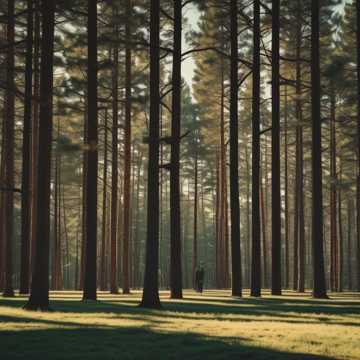 her shadow in the pines