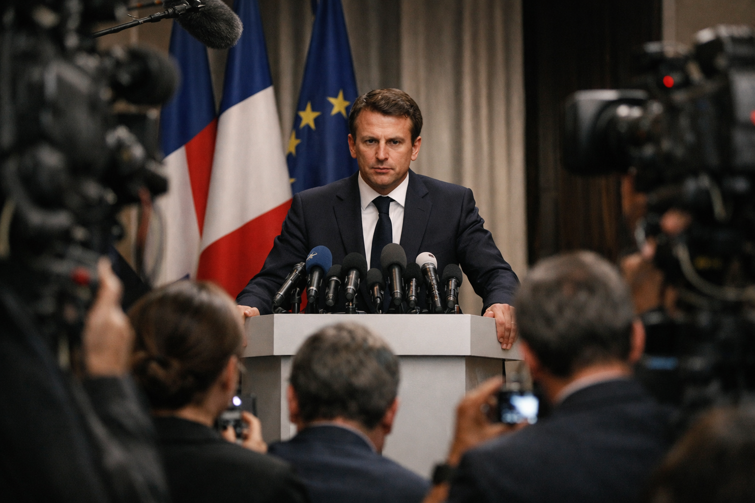 Emmanuel Macron en conférence de presse, déclarations sur les jeux vidéo