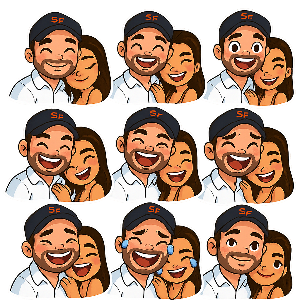Created using AI Sticker Generator with chibi_emoji_stickers_2 style in sticker category. Generated on November 13, 2025 using Image to Image generation method.