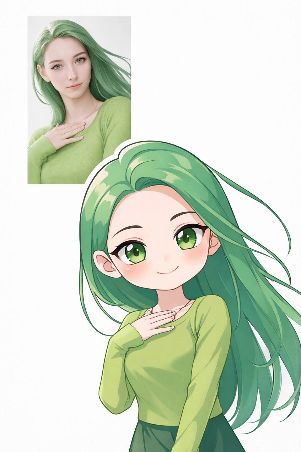 Image to Image Generator · Chibi · Real Person + Chibi Sticker