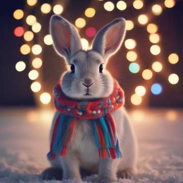 Bunnies in the Snow